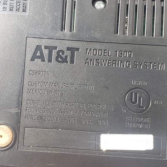 AT&T 1309 Remote Answering System - Picture 6 of 11